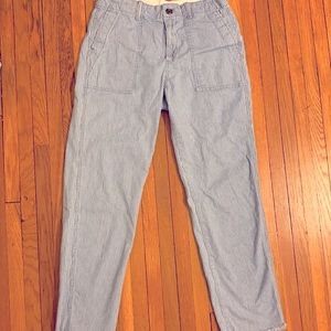 Gap striped blue chinos size 4